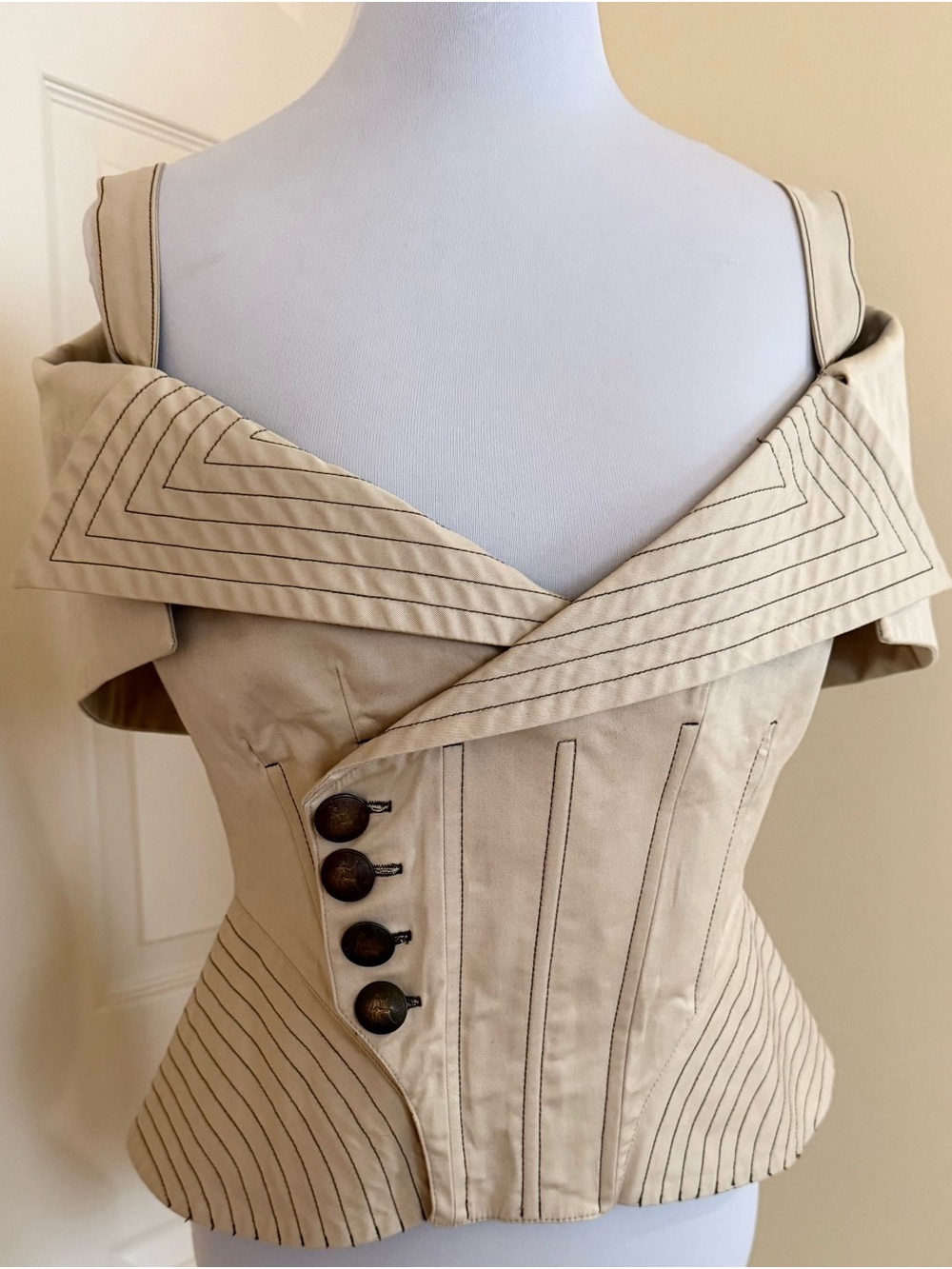 COTTONADE DRESSY PANT SUIT WOMEN’S 2 PSC BEIGE COLOR SIZE FR3/10US - Picture 1 of 11